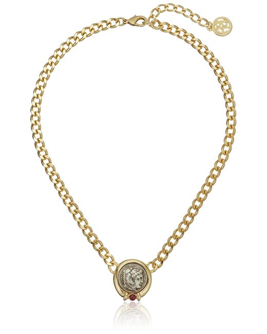 Ben-Amun Metallic 24k Gold Plated Made In New York Roman Coin Collection Italian Link Chain Statement Vintage Bohemian Ring Necklace Earring