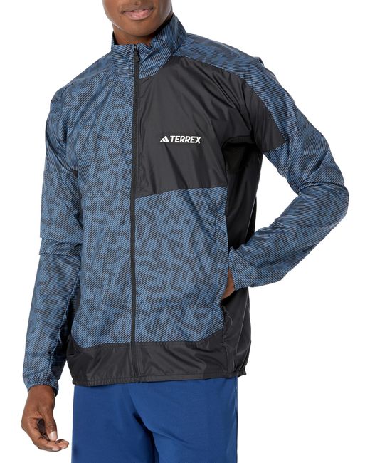 Giacca a vento da uomo Terrex Trail Running di Adidas in Blue da Uomo