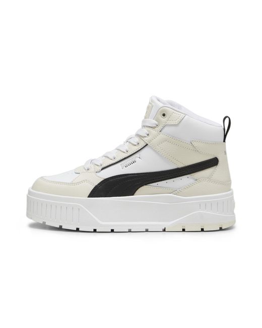 PUMA White Karmen Ii Idol Mid Sneaker