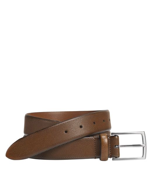Johnston & Murphy Brown Diagonal Embossed for men