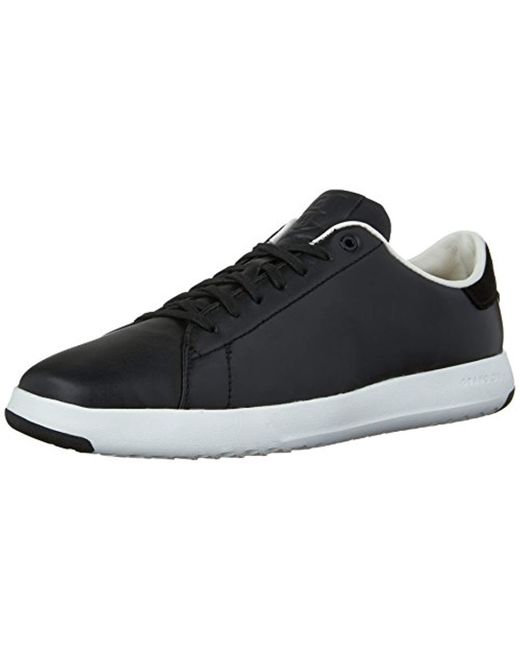 Cole Haan Leather Grandpro Tennis Fashion Sneaker in Black ...