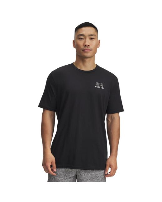 Under Armour Black Project Rock Payoff Short Sleeve T Shirt, for men