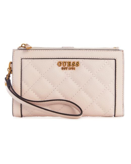 Guess Abey Double Zip Organizer Wallet Lyst