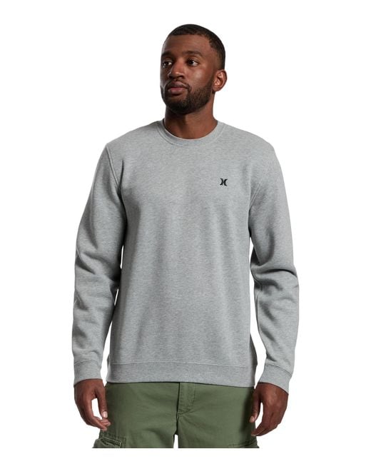 Hurley Gray Icon Crew Sweatshirt for men