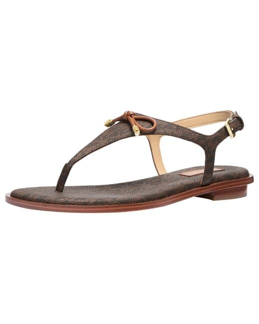 Michael Kors Black Nori Flat Thong Sandal