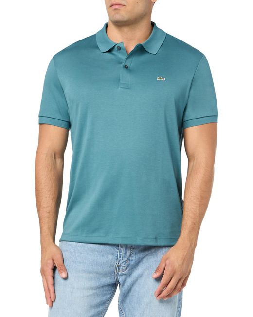 Lacoste Blue Short Sleeve Regular Fit Polo Shirt for men