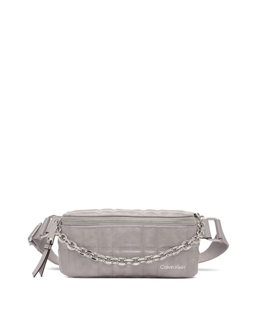 Calvin Klein Rain Organizational Belt Bag in Gray Lyst