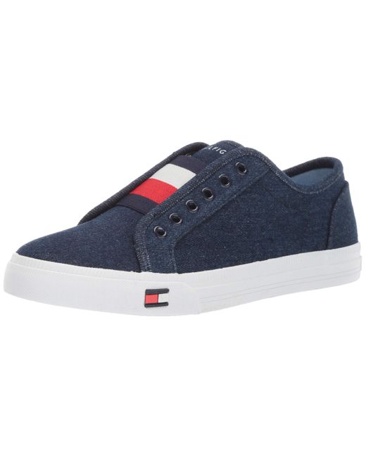 Tommy Hilfiger Denim Anni Slip-on Sneaker in Denim (Blue) - Save 36% | Lyst