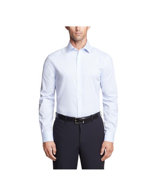Tommy Hilfiger Blue Dress Shirt Regular Fit Essentials for men