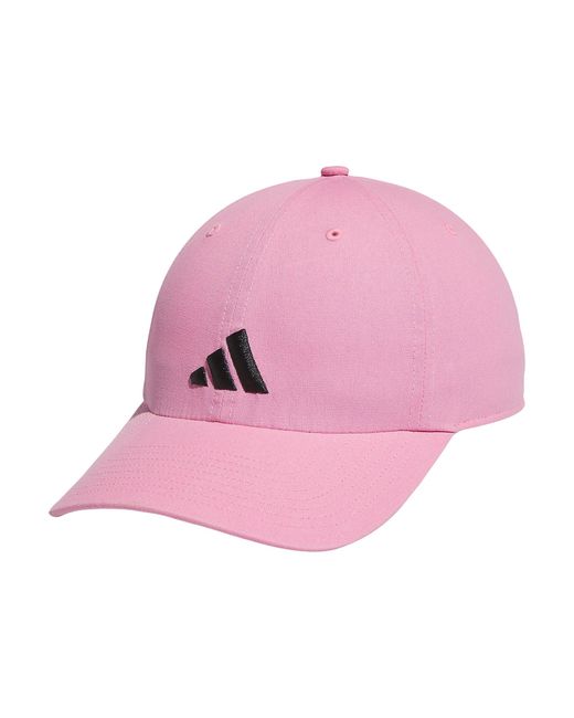 Adidas Pink Ultimate Hat Relaxed Crown Adjustable Fit Strapback Cotton Baseball Cap