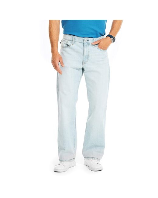 Nautica Blue Mens Authentic Loose Denim Jeans for men