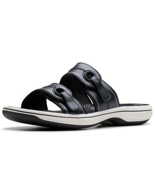 Sandali da donna Breeze Maye Slide di Clarks in Black