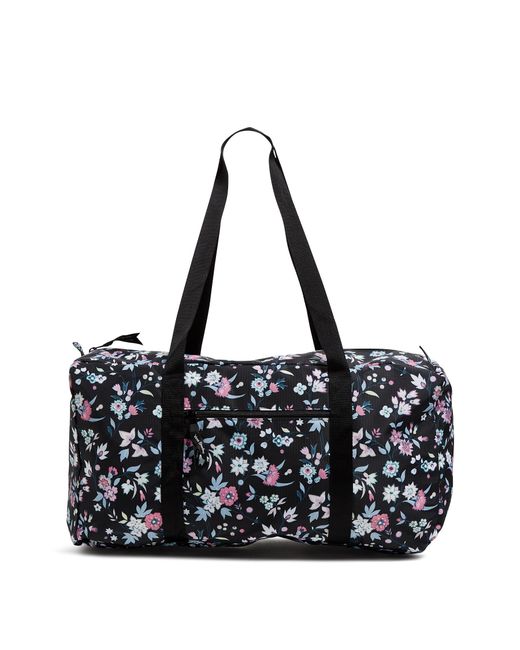 Vera Bradley Ripstop Packable Duffel Travel Accessory in Black Lyst