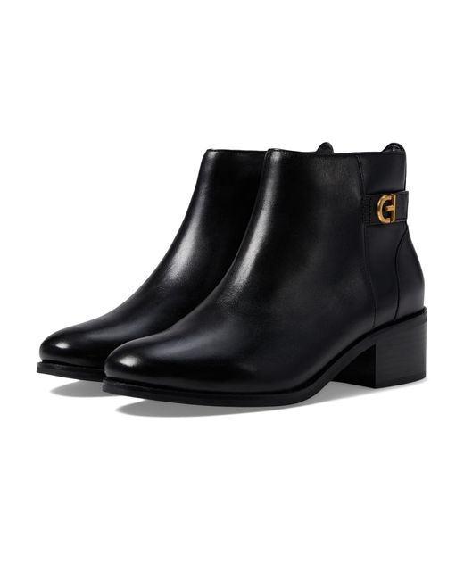 Cole Haan Black Holis Buckle Bootie ( Leather) Boots