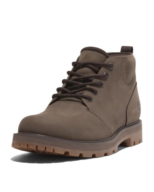 Timberland Men's Brown Britton Road Mid Lace Up Waterproof Chukka Boot
