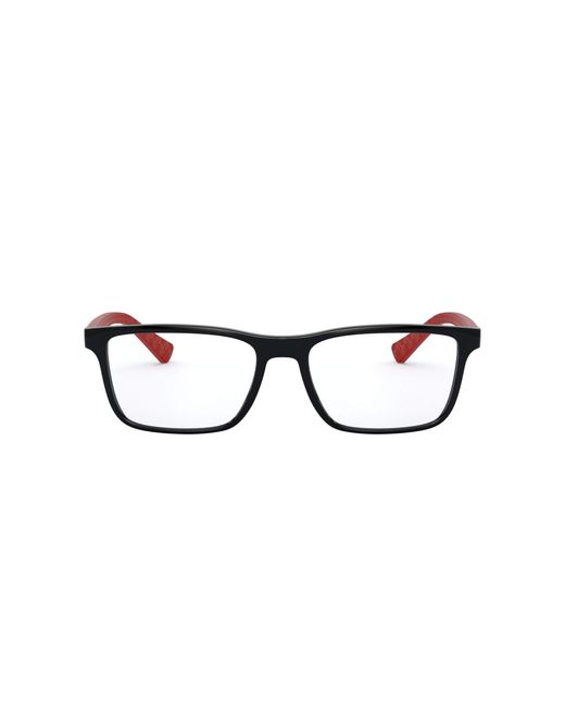 Emporio Armani Black A|x Armani Exchange Ax3067f Low Bridge Fit Rectangular Prescription Eyeglass Frames for men