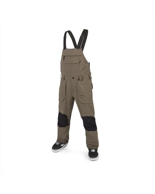 Volcom Multicolor Roan Bib Overall Teak Small for men