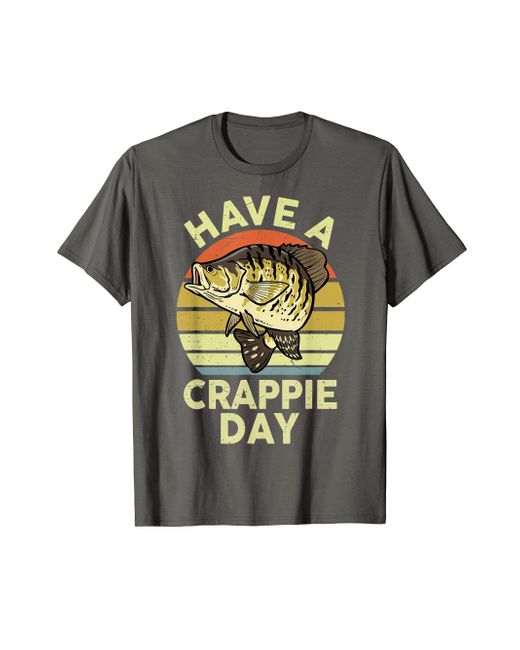 Caterpillar S Bass Fishingshirt Have Crappie Day Fish Pole Funny Bass