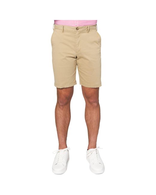 Izod Natural Classic Saltwater 9.5" Flat Front Chino Short for men