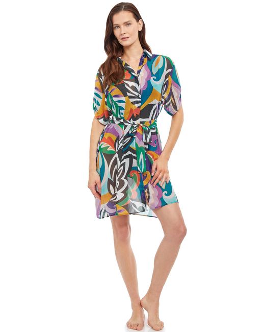 Gottex Multicolor Standard Art Cover Up Dress
