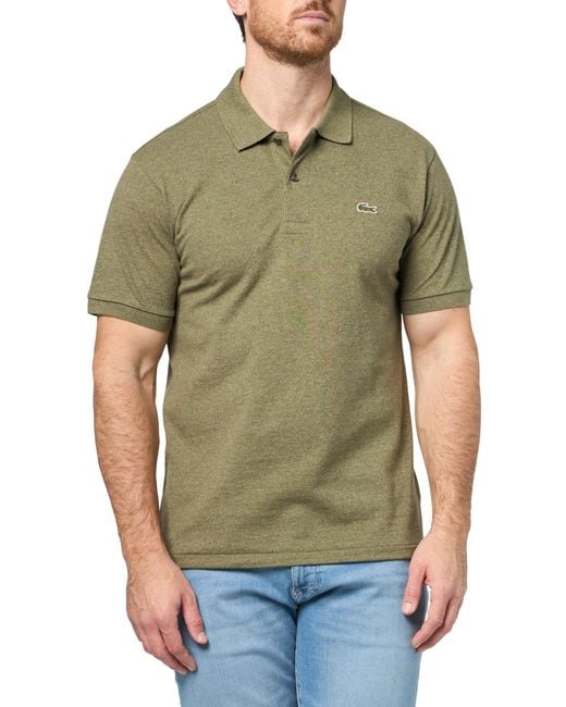 Lacoste Green Classic Fit L.12.12 Marl Polo Shirt for men