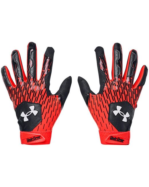 Under Armour Red Clean Up Baseball Gloves, for men