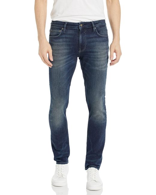 Guess Blue Eco Mid-rise Slim Tapered Jeans for men