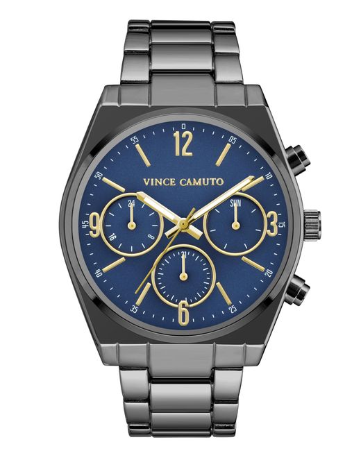 Vince Camuto Gray Multi-function Dial Bracelet Watch for men
