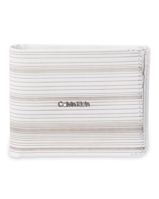 Calvin Klein Gray Rfid Textured Slimfold Wallet for men