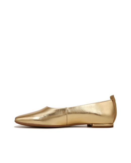 Franco Sarto Natural S Vana Slip On Ballet Flat Gold Metallic 9 W