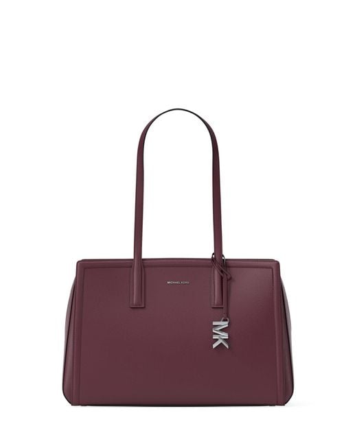 Michael Kors Purple Laila Medium Tote Bag