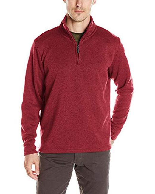 Wrangler Fleece Pullover Sweater in Red for Men - Save 14% - Lyst