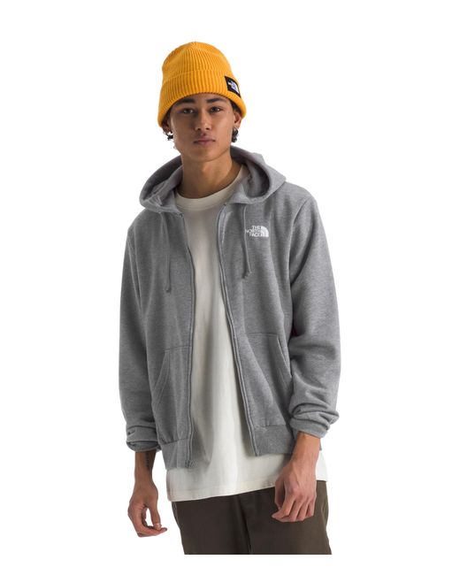 The North Face Gray Evolution Half Dome Full Zip Hoodie | Sweatshirt With 2 Piece Hood for men