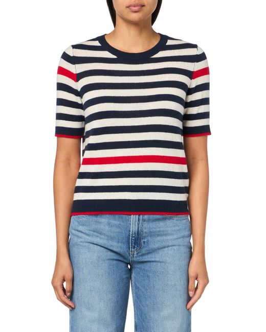 Velvet By Graham & Spencer Blue Brenna Cashmere Blend Sweater