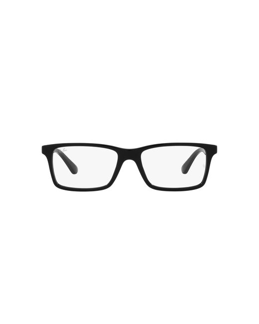 Ray-Ban Rx5413 Rectangular Prescription Eyewear Frames in Black for Men ...