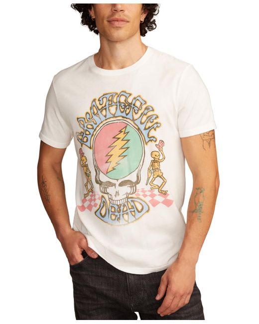 Lucky Brand White Graphic Tee for men