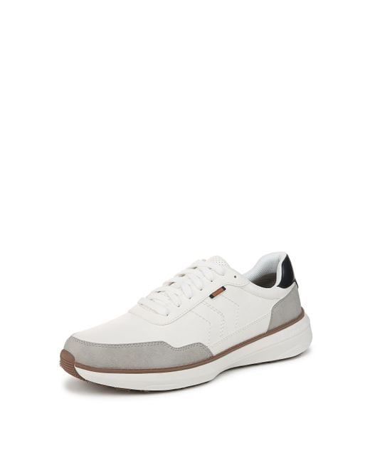 Dr. Scholls Dr. Scholl's S Jake Retro Sneaker White Grey Fabric 12 M for men