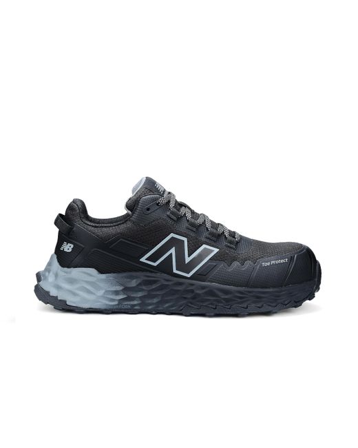New Balance Blue Fresh Foam Cremorne Composite Toe Safety Shoes For Men - Non Slip, Electrical Hazard - Black/grey, Low Rise for men