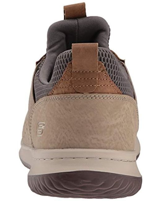 Skechers Lace Classic Fit Delson Camden Sneaker In Taupe