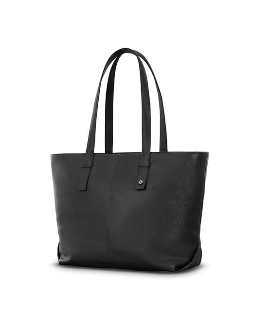 Samsonite Mobile Solution 2 Leather Tote Bag - Black