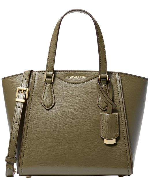 Michael Kors Green Taryn Small Convertible Crossbody Bag