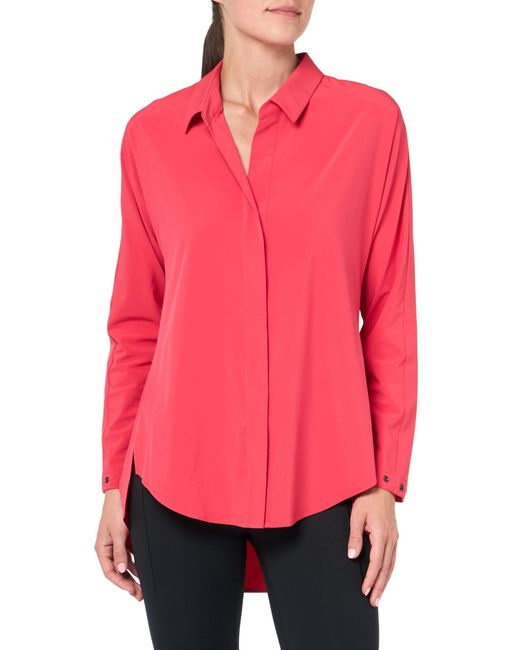 NIC+ZOE Red Nic+zoe S Tech Stretch Athletic-button-down-shirts
