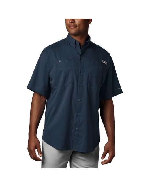 Columbia Blue Big Tamiami Ii Ss Shirt for men