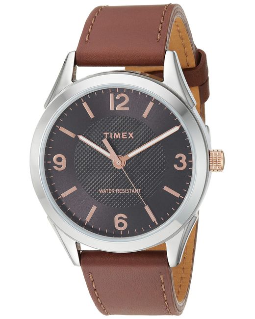 timex genuine leather
