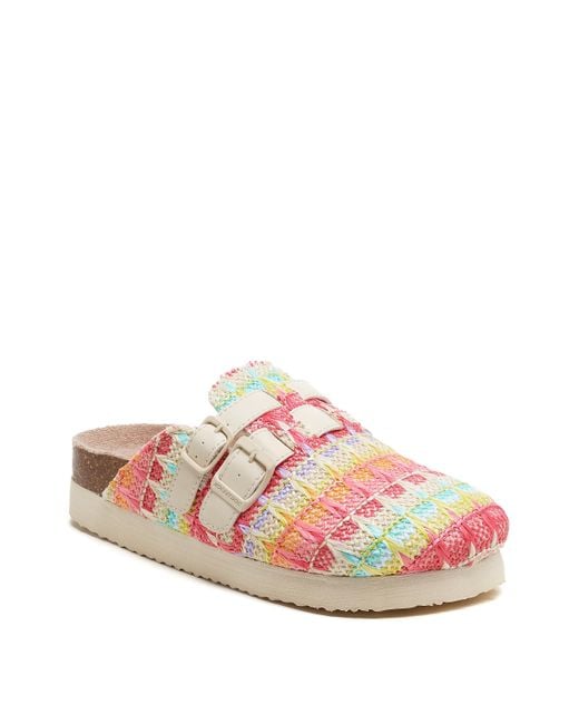 Rocket Dog Black Abel Clog Pink Multi