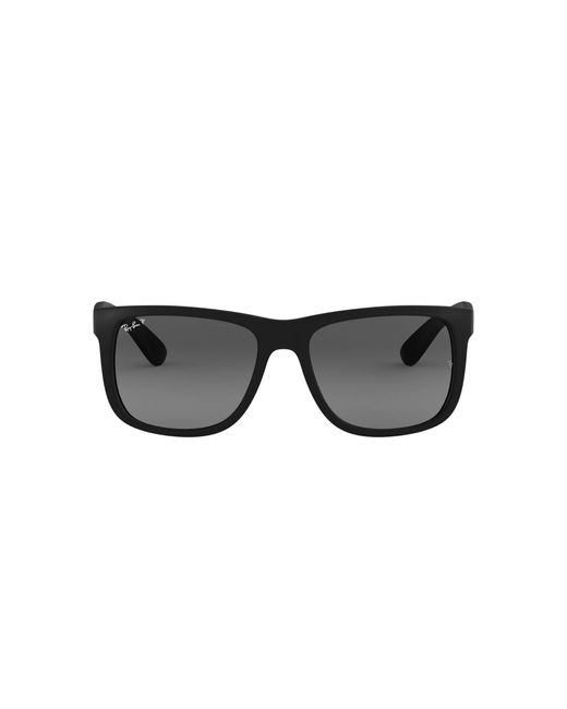 Ray-Ban Black Rb4165f Justin Low Bridge Fit Rectangular Sunglasses