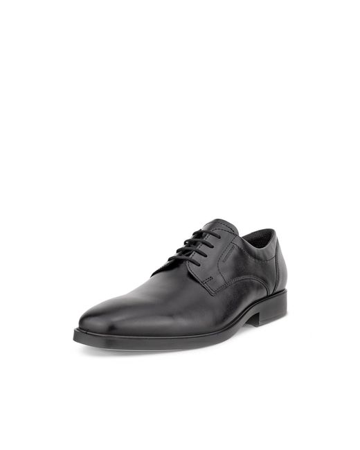 Ecco Milan Plain Toe Derby Waterproof Oxford Black for men