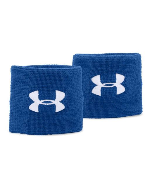 Under Armour Blue 3-inch Performance Wristband 2-pack for men