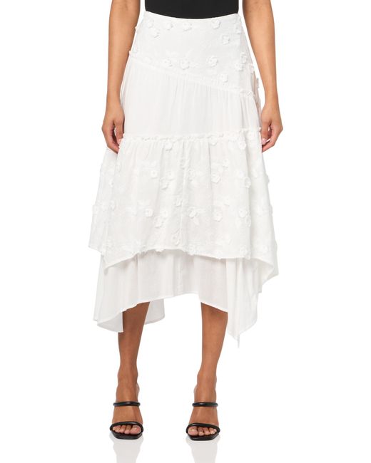 Guess White Zurey Maxi Skirt
