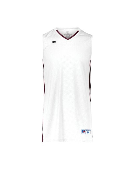 Russell White Standard Legacy Basketball Jersey for men